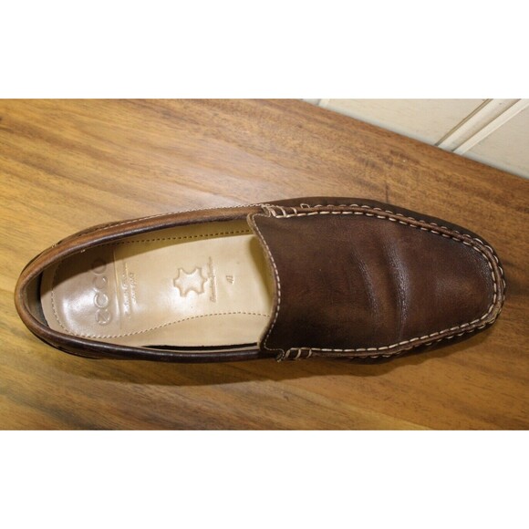 Ecco Men's Brown Genuine Leather Classic Moc‎ II Slip On Loafers Shoes Size 41 8 - Picture 6 of 9